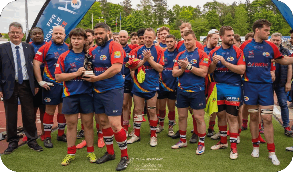 équipe de Rugby avec tenue personnalisé CréaStyl