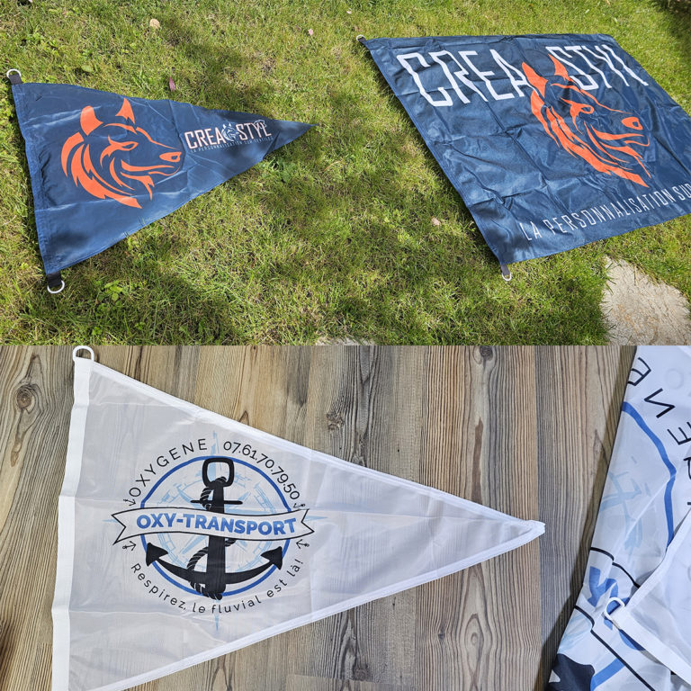 Drapeau personnalisé par Créa-Styl